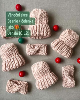 Think pink! Růžová smršť v rámci vánoční alce 1+1🩷 🎄🎁 Děkuji🙏 #beanie #vlna #pletení #🐑🧶
